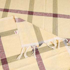 Handloom Cotton Single Bedsheet (90 x 60 in) 302