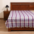 Handloom Cotton Single Bedsheet (90 x 60 in) 303