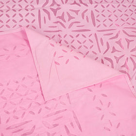 Barmer Applique Cutwork Cotton Single Bedsheet (90 x 60 in) 20