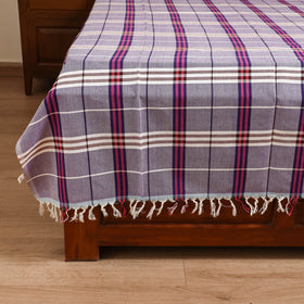 Handloom Cotton Single Bedsheet (90 x 60 in) 303