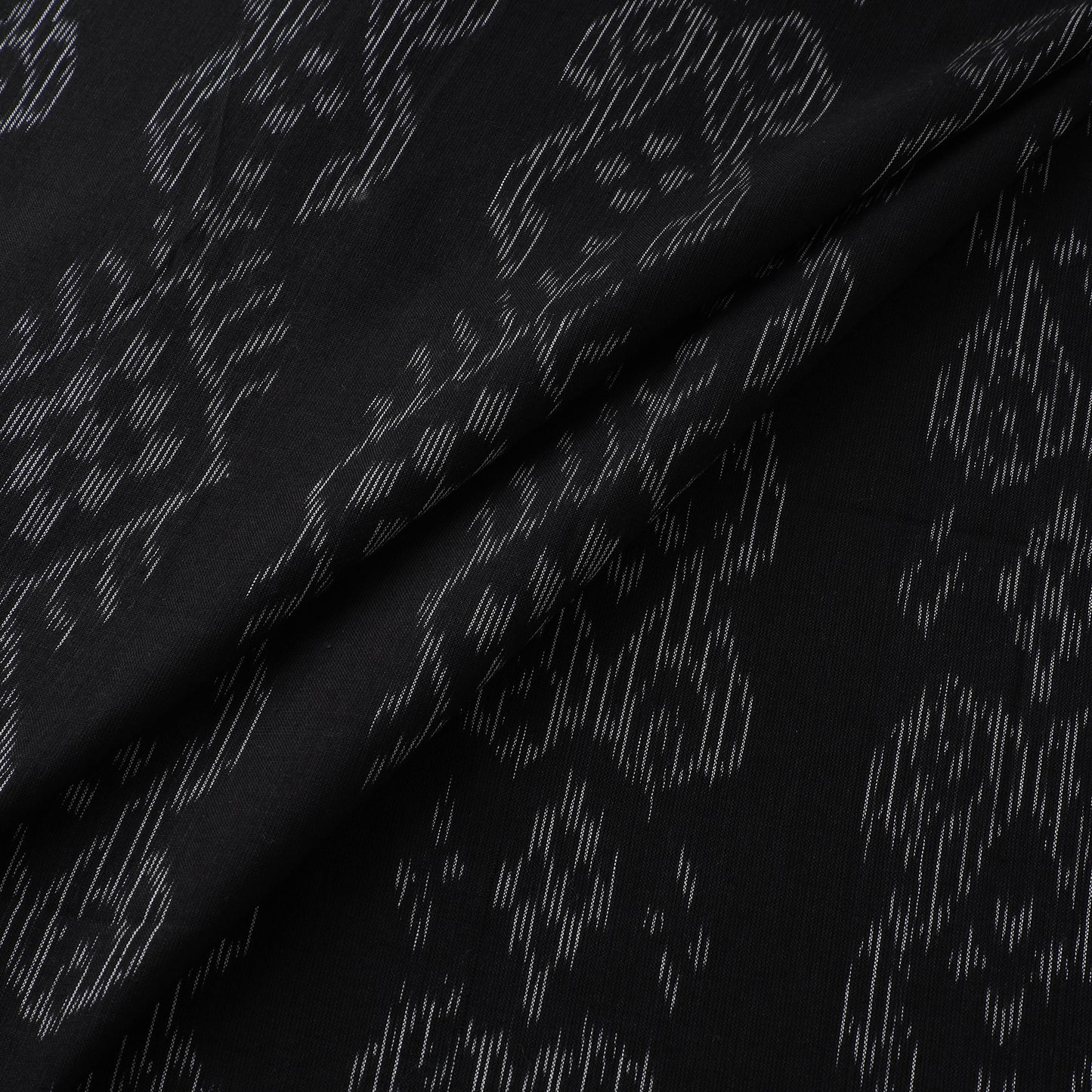 Maroon - Black - Sambalpuri Ikat Cotton Fabric 05