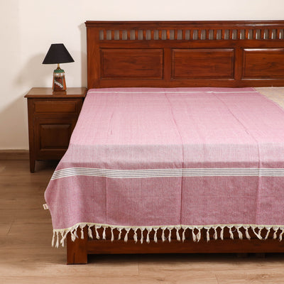 Handloom Cotton Single Bedsheet (90 x 60 in) 304
