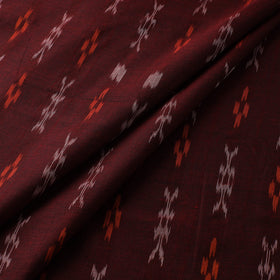 Maroon - Sambalpuri Ikat Cotton Fabric 06