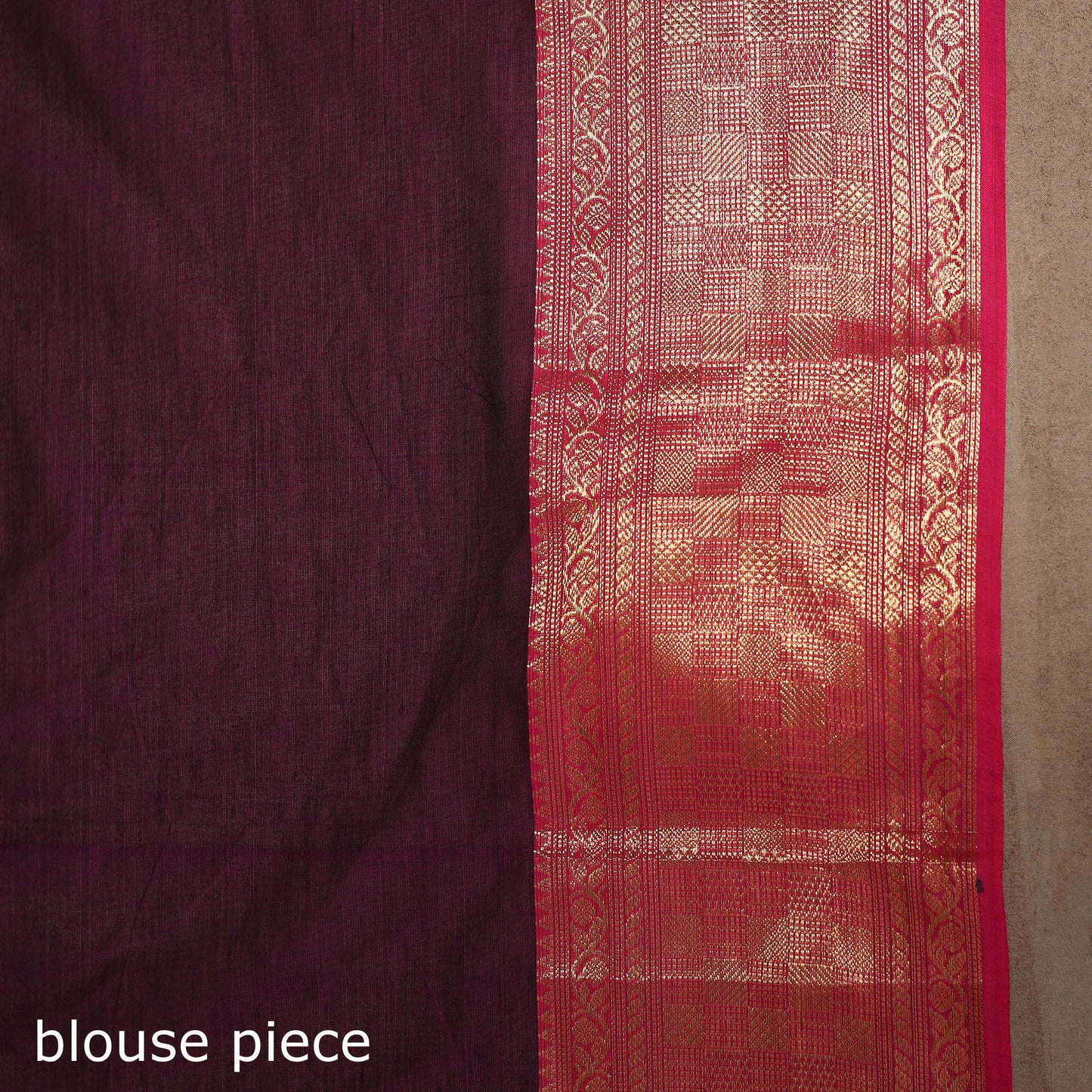 Purple - kandangi buti chettinad cotton saree with border