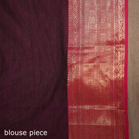 Purple - kandangi buti chettinad cotton saree with border