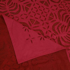 Barmer Applique Cutwork Cotton Single Bedsheet (90 x 60 in) 21