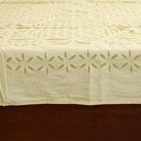 Barmer Applique Cutwork Cotton Single Bedsheet (90 x 60 in) 22