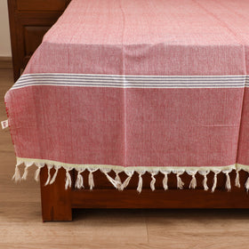 Handloom Cotton Single Bedsheet (90 x 60 in) 305