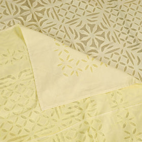 Barmer Applique Cutwork Cotton Single Bedsheet (90 x 60 in) 22