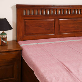 Handloom Cotton Single Bedsheet (90 x 60 in) 306