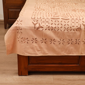 Barmer Applique Cutwork Cotton Single Bedsheet (90 x 60 in) 24