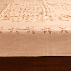 Barmer Applique Cutwork Cotton Single Bedsheet (90 x 60 in) 24