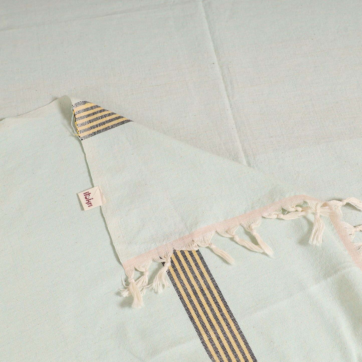 Handloom Cotton Single Bedsheet (90 x 60 in) 307
