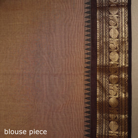 Brown - kandangi buti chettinad cotton saree with border 46