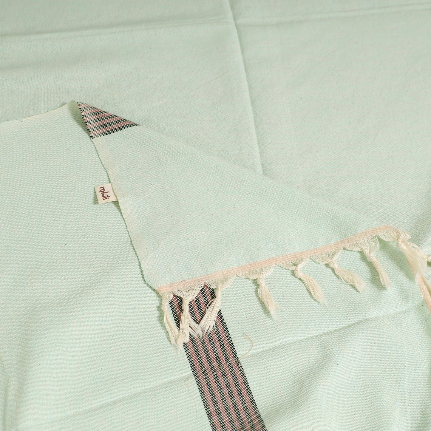 Handloom Cotton Single Bedsheet (90 x 60 in) 309