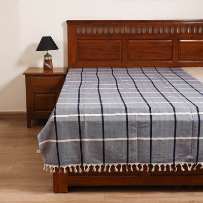 Handloom Cotton Single Bedsheet (90 x 60 in) 310