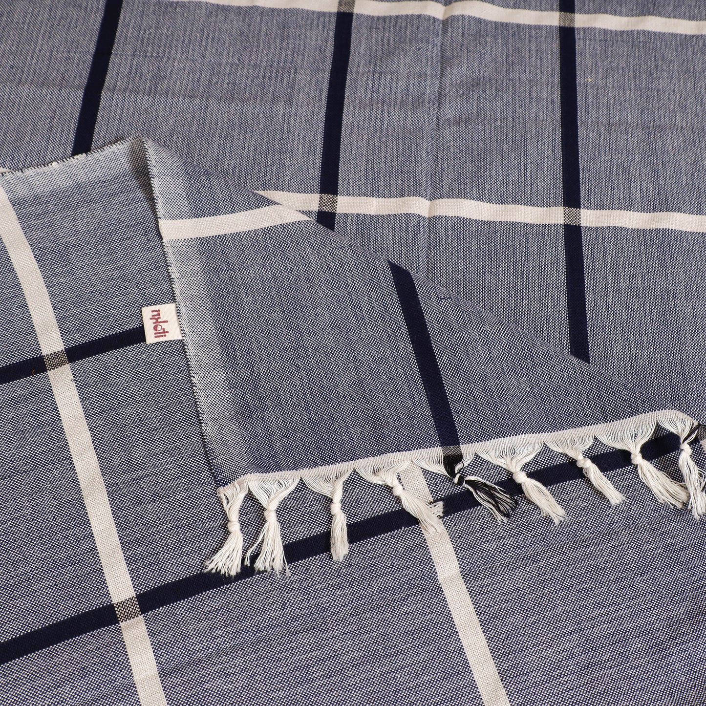Handloom Cotton Single Bedsheet (90 x 60 in) 310