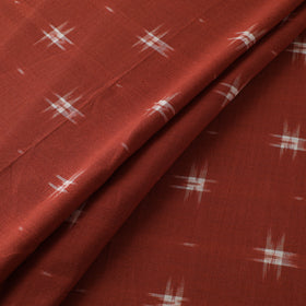 Green - Red - Pochampally Double Ikat Cotton Fabric 03