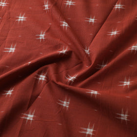 Green - Red - Pochampally Double Ikat Cotton Fabric 03
