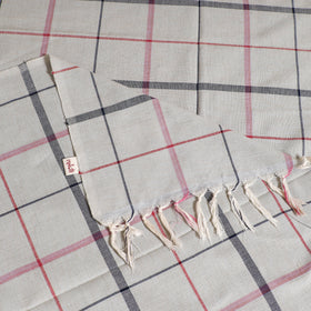 Handloom Cotton Single Bedsheet (90 x 60 in) 313