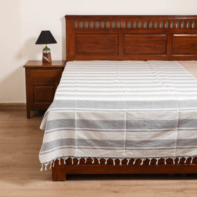 Handloom Cotton Single Bedsheet (90 x 60 in) 314