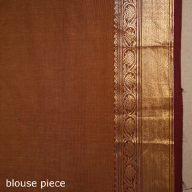Brown - kandangi buti chettinad cotton saree with border 50