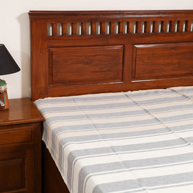 Handloom Cotton Single Bedsheet (90 x 60 in) 314