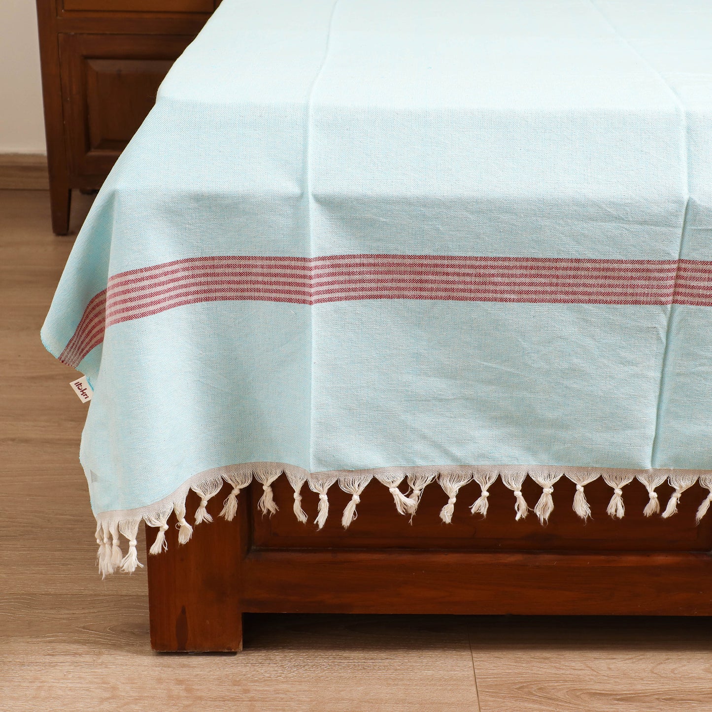 Handloom Cotton Single Bedsheet (90 x 60 in) 316