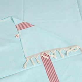 Handloom Cotton Single Bedsheet (90 x 60 in) 316