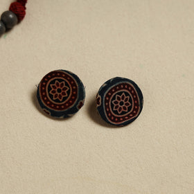 Handcrafted Wooden Beads Fabart Necklace Set 26