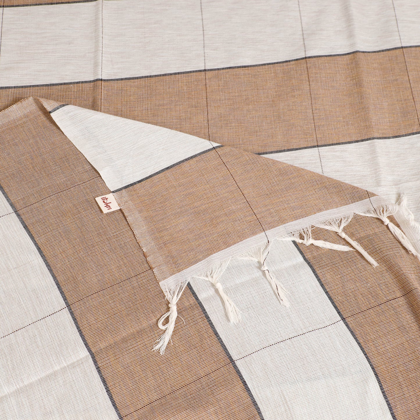 Handloom Cotton Single Bedsheet (90 x 60 in) 319