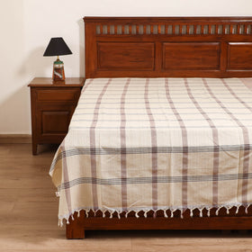 Handloom Cotton Single Bedsheet (90 x 60 in) 320