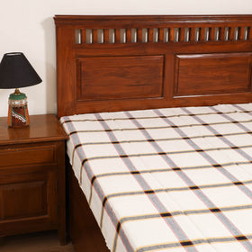 Handloom Cotton Single Bedsheet (90 x 60 in) 321