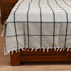 Handloom Cotton Single Bedsheet (90 x 60 in) 322