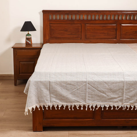 Handloom Cotton Single Bedsheet (90 x 60 in) 326