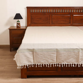 Handloom Cotton Single Bedsheet (90 x 60 in) 327