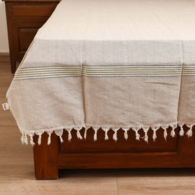 Handloom Cotton Single Bedsheet (90 x 60 in) 327