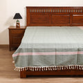 Handloom Cotton Single Bedsheet (90 x 60 in) 329