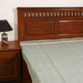 Handloom Cotton Single Bedsheet (90 x 60 in) 329