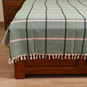 Handloom Cotton Single Bedsheet (90 x 60 in) 330