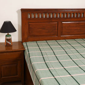 Handloom Cotton Single Bedsheet (90 x 60 in) 330