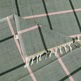 Handloom Cotton Single Bedsheet (90 x 60 in) 330