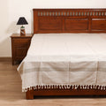 Handloom Cotton Single Bedsheet (90 x 60 in) 331