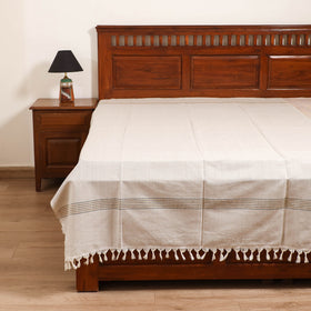 Handloom Cotton Single Bedsheet (90 x 60 in) 331