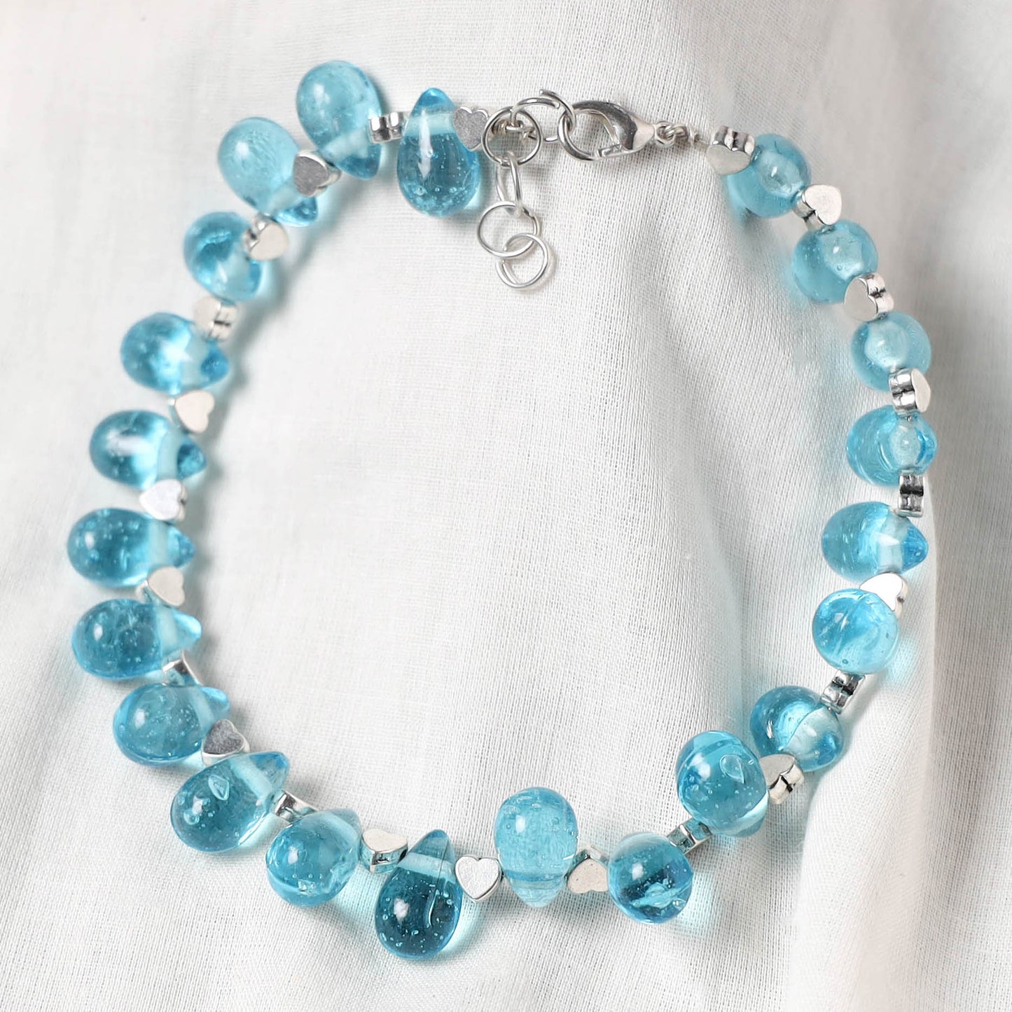 Blue - Handcrafted Stone Work GS Anklet 01