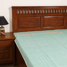Handloom Cotton Single Bedsheet (90 x 60 in) 332