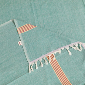 Handloom Cotton Single Bedsheet (90 x 60 in) 332