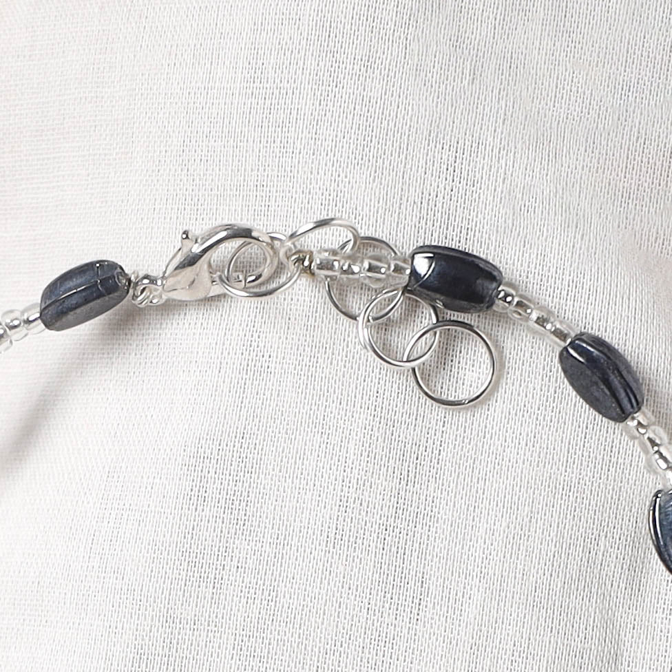 Grey - Handcrafted Stone Work GS Anklet 02