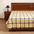 Handloom Cotton Single Bedsheet (90 x 60 in) 333