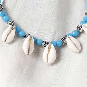 Blue - Handcrafted Stone Work GS Anklet 04